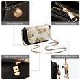 thumbnail image 5 of Leather Clamshell Crossbody Bag 10.4x5.5x3.7Inch Women's Crossbody Handbags Shoulder Purse Bank Card Bag Cash Bag Key Bag Pretty Cute Dog, 5 of 7