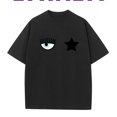 thumbnail image 1 of FerragniES Eyes C-Chiara camiseta diaria Vintage algodón Casual Tops divertidos manga corta moda Harajuku ocio camisetas Unisex, 1 of 7