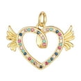 thumbnail image 1 of LYMAYTER DIY Jewelry Accessory Rhinestones Heart Pendant - for DIY Jewelry, 1 of 7