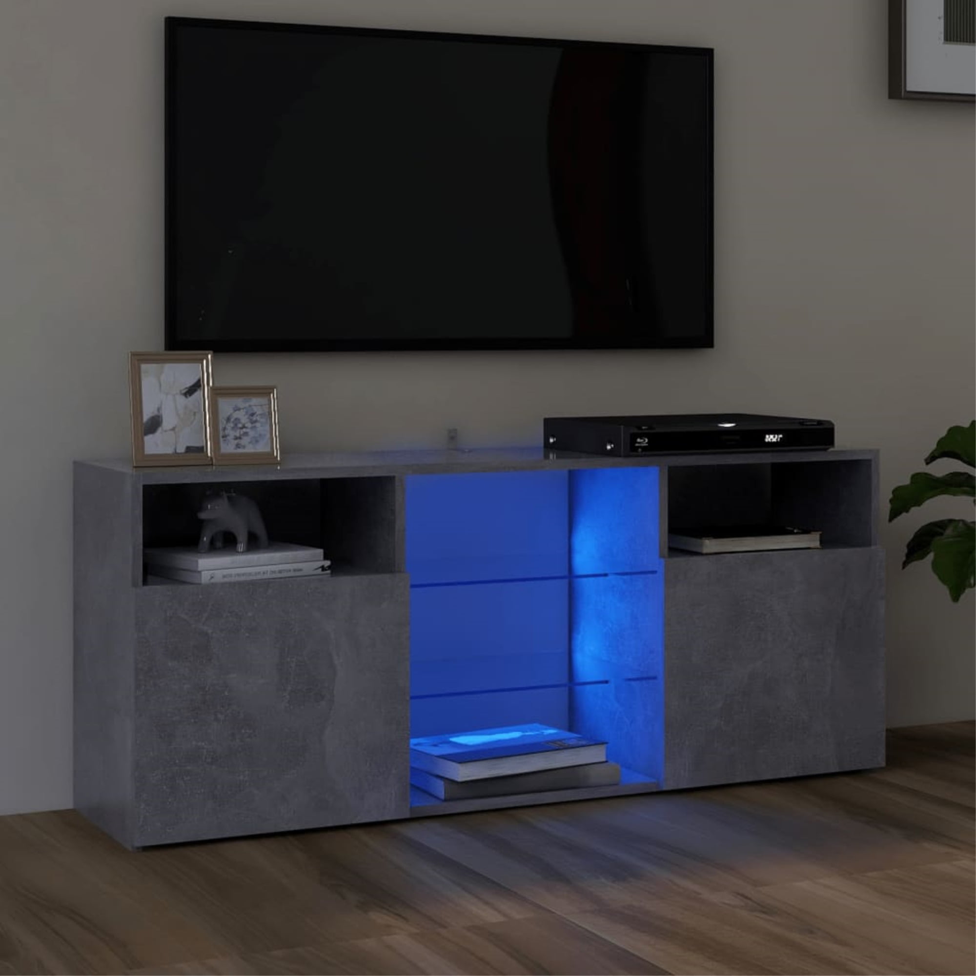 vidaXL TV Cabinet Black Chipboard TV Stereo Stand Storage Cabinet Drawer Chest 