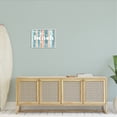 thumbnail image 2 of Stupell Industries Striped Beach Sign Various Sea Life Seaweed Coral Graphic Art White Framed Art Print Wall Art, Design by Ziwei Li, 2 of 7