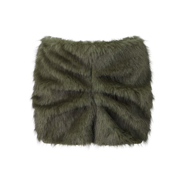 Minifalda de piel sintética para mujer, a la moda, informal, de color liso, de talle bajo, ideal para salir.