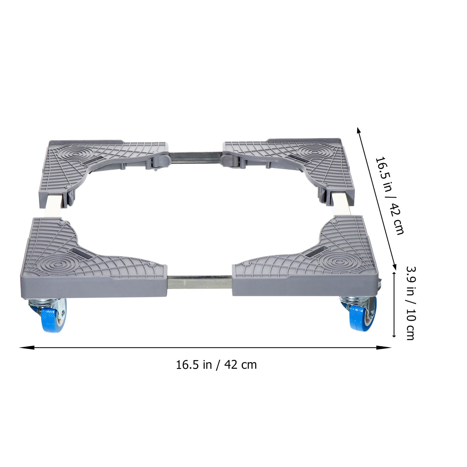 CRILSTYLEO Adjustable Grey Appliance Base Stand for Washing Machines and Refrigerators, Plastic Support with High Weight Capacity