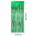 thumbnail image 2 of KIRIKOU Pack of 3 Green Foil Fringe Curtains Backdrop Party Decoration, 3.2ft x 6.5ft Metallic Tinsel Curtain Photo Backdrop for Birthday Bachelorette Party Bridal Baby Shower Decorations, 2 of 2