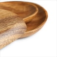 thumbnail image 4 of Bandeja de madera natural para servir aperitivos, frutas y refrescos. Platos para el hogar. Largo, 4 of 9