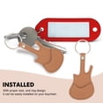 thumbnail image 3 of WEUVEB Lightweight PU Guitar Picks Storage Holder with Keychain Keeps Guitar Picks Safe and Organized, 3 of 8