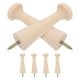 thumbnail image 1 of 6 ganchos de pared de madera para entrada, perchero de madera maciza con espacio de almacenamiento para colgar ropa, sombreros y toallas, decorativo y funcional, 1 of 7