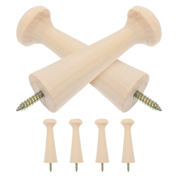 6 ganchos de pared de madera para entrada, perchero de madera maciza con espacio de almacenamiento para colgar ropa, sombreros y toallas, decorativo y funcional
