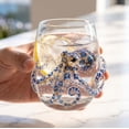 thumbnail image 6 of Artisanal Blue Ringed Octopus Glassware 12oz 3D Marine Animal Stemless Glasses Handcrafted Bar Glass Coastal Home Decor Gift for Ocean Animal Lovers (1PC), 6 of 8