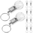 thumbnail image 3 of FELTECHELECTR 10 llaveros de mini bombillas LED portátiles con diseño único y colorido que cambian de color, llaveros de linterna de lámpara transparente., 3 of 4