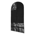 thumbnail image 5 of Unique Bargains 1 Pcs Dustproof Zipper Garment Bag Black 39.37 in, 5 of 6