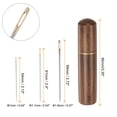thumbnail image 2 of Unique Bargains 24Pcs Large Eye Hand Sewing Needles Gold Tail Needles with Wood Needle Case, 2 of 6