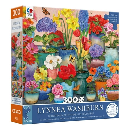 Ceaco - Ecosystems - Pretty Petals - 300 Piece Interlocking Jigsaw Puzzle