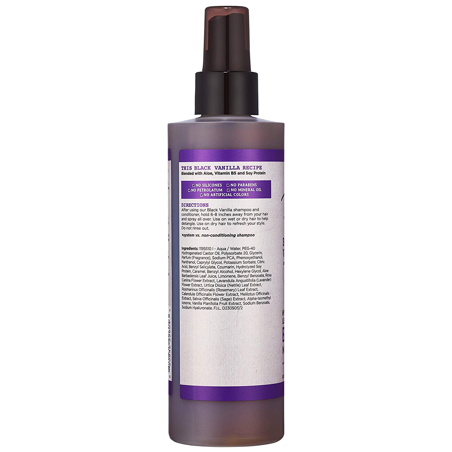 Black Vanilla Moisturizing Leave-In Conditioner by Carols Daughter for Unisex - 8 oz Conditioner