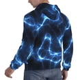 thumbnail image 6 of Naloa Blue Lightning Men's Casual Hooded Collar Drawstring Hoodies Pullover Sweatshirts Casual Long Sleeve Shirts-4X-Large, 6 of 7