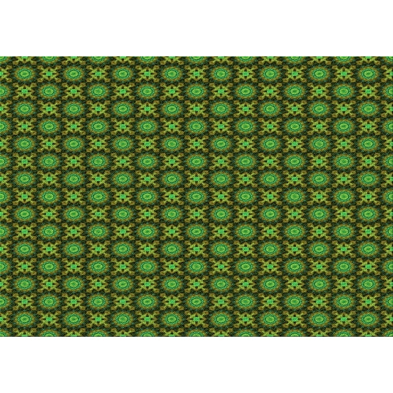 Ahgly Company Machine Washable Indoor Rectangle Transitional Dark Forest Green Area Rugs, 5' x 7'