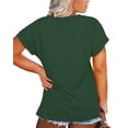 thumbnail image 4 of Anbech Women Heart Printed Plus Size T-Shirts Graphic LOVE Heart Print Short Sleeves Tees Cute Oversize T-Shirt with Round Neck, 4 of 9