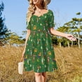 thumbnail image 4 of Vestido de manga corta Dragon's Ramen para mujer, vestidos largos, vestido de playa para mujer, elegante vestido de lujo., 4 of 7