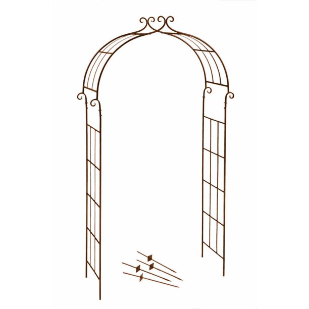 Deer Park Steel Candy Cane Arch, Natural