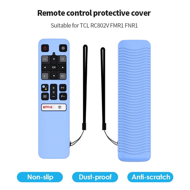 Funda completa para mando a distancia de TV para TCL RC802V FMR1 FNR1 (azul luminoso)