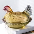 thumbnail image 4 of Dulcero De Cristal Con Tapa En Forma De Pollo, Tarro Cristal Decorativo Para Halloween, Contenedor Vintage Para Guardar Comida, Joyero, Azucarero Para Bufé Dulces Aperitivos, 4 of 7