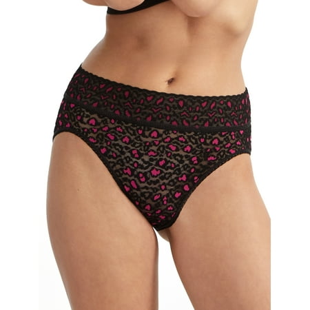 

Hanky Panky Womens Leopard Cross-Dyed Lace French Brief Style-7J2461