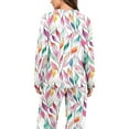 thumbnail image 4 of Censtreet Women's Pajama Set, 2 Piece Lounge Outfits Printed Sleepwear Fall Long Sleeve Long Pant Ladies Pjs, 4 of 7