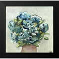 thumbnail image 2 of Chapman, Marcy 20x20 Black Modern Framed Museum Art Print Titled - Vase of Blues, 2 of 5