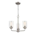 thumbnail image 2 of Millennium Lighting Metal 3 Light Chandelier in Satin Nickel/Silver, 2 of 6