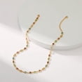 thumbnail image 3 of Beaded Choker Necklaces for Women 18k Gold Plated Dainty Gold Choker Necklaces for Women, 3 of 6