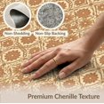 thumbnail image 6 of ODIKA 4'x6' Boho Diamond Accent Tile Design Antique Repeating Motif Warm Cream Washable Area Rug None Non-Slip, Chair-Friendly, Flatwoven for Home Office, Under Desk, 6 of 7