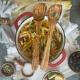 thumbnail image 4 of BeldiNest Set of 2 Wooden Spoons- Olive Wood Risotto Spoon and Corner Cooking Spoon -12", 4 of 6
