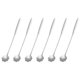 thumbnail image 1 of Uxcell 6Pcs Cucharas de Acero Inoxidable en Forma de Flor de 7 Pulgadas Cucharas de Café en Forma de Crisantemo Cucharita de Postre para Espresso Azúcar Pastel, Plata, 1 of 7