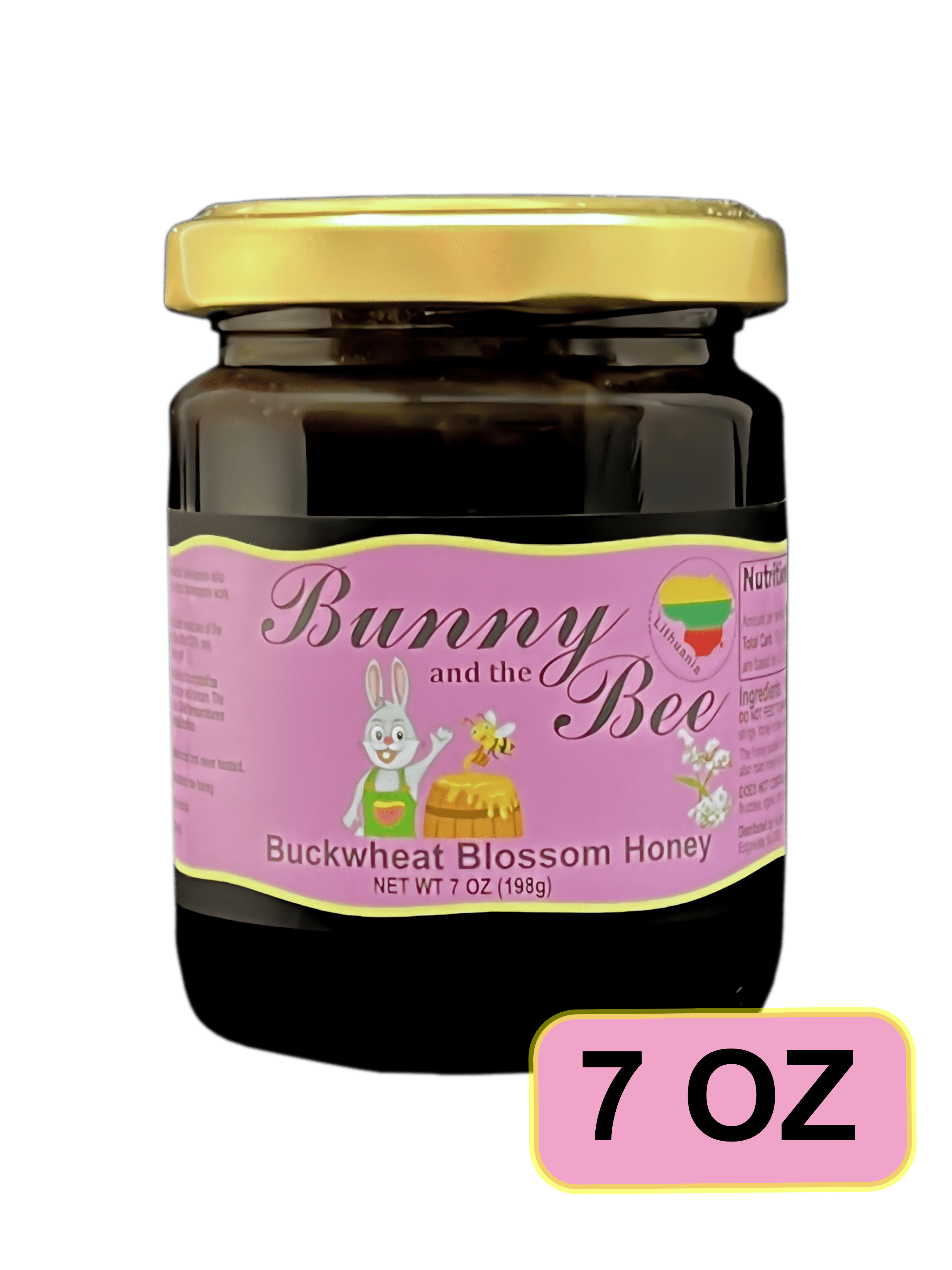 Buckwheat Blossom Honey - 7oz - Bunny And The Bee - Raw Natural Honey