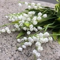 thumbnail image 4 of 12 piezas de lirio de las flores artificiales de jardín, lirio de las flores artificiales, flores para bodas, decoración del hogar, color blanco, 4 of 5