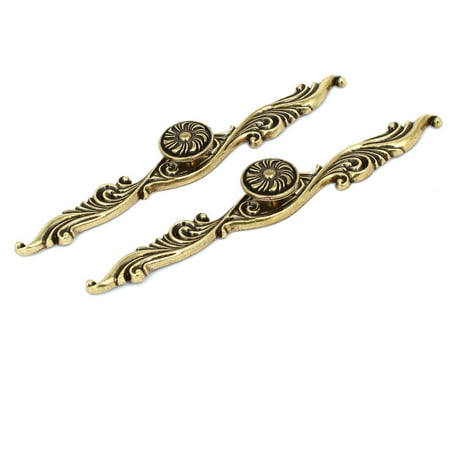 Cupboard Cabinet Dresser Door Pull Handles Knobs Bronze Tone 30mm