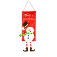 thumbnail image 1 of Festivo Feliz Navidad Colgando Porche Letrero Centro Comercial Santa Banner (B) Tmvgtek Para estrenar, 1 of 8