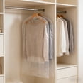 thumbnail image 1 of Lot de 10 - Sacs Suspendus pour Vêtements, Housses de Rangement en Plastique Épaissi, Housses Protectrices Réutilisables pour Garde-Robe et Voyage, Transparent, QFL, 1 of 6
