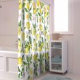 thumbnail image 3 of Summer Tropical Lemon Shower Curtain, Yellow Plant Shower Curtain Set with Hooks, Spring Summer Waterproof Fabric Shower Curtains for Bathroom Decor, 72x72 Inch Bath Curtain, 3 of 6