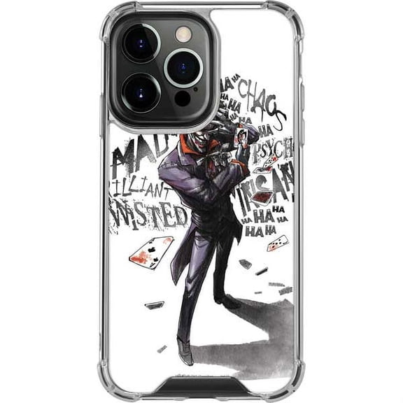 Skinit DC Comics Brilliantly Twisted - The Joker iPhone 13 Pro Clear Case