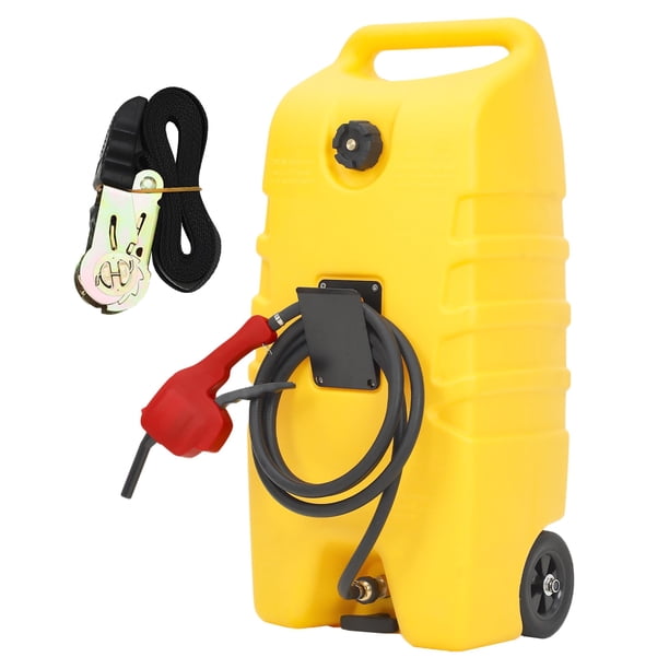 Yeshouse depósito de gasolina portátil de 14 galones (57 L), incluye bomba de transferencia y manguera de 3 m, ideal para cortacéspedes, granjas, embarcaciones y uso doméstico