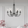 thumbnail image 2 of 22405-MB Millennium Lighting Waddingham - 5 Light Chandelier-23 Inch Tall and 27 Inch Wide-Matte Black Finish, 2 of 7