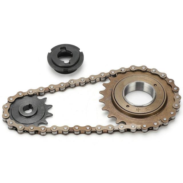 HURRISE 22T Freewheel 13T Sprocket Set,22T Rear Freewheel 38 Links Chain Set,Sprocket Chain Set 22T Tooth Rear Freewheel 38 Links Chain and 13T Tooth Sprocket Set