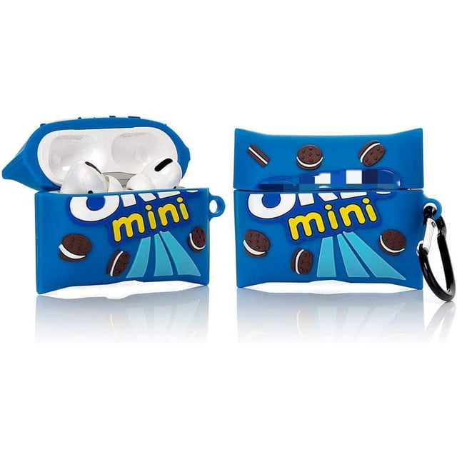 Funda de silicona de dibujos animados oso de fresa compatible Con AirPods Pro Galleta de chocolate OREO