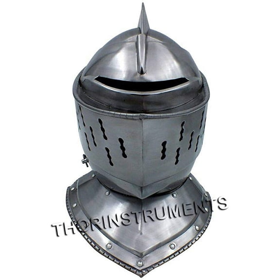 Medieval Armor European Knight Closed Helmet Collectible Reenactment