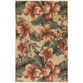 thumbnail image 1 of Trans-Ocean Imports RVI69764912 6 ft. 6 in. x 9 ft. 3 in. Liora Manne Riviera Tropical Flower Indoor & Outdoor Rug Wilton Woven Rug - Cream, 1 of 1