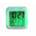thumbnail image 5 of Reloj despertador digital LED en forma de cubo con luz que cambia de color, 5 of 5