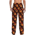 thumbnail image 3 of Uemuo Cute Squirrel Pattern Men's Wide Leg Palazzo Lounge Pants with Pockets Light Weight Loose Comfy Casual Pajama Pants-XX-Large, 3 of 9