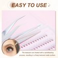 thumbnail image 5 of Uxcell High Precision Eyelash Tweezers Stainless Steel Anti-Static Thin Curved Tip Lash Extensions Tweezers Casual Beauty Tools for Eyelash Extensions, Gold, 5 of 7