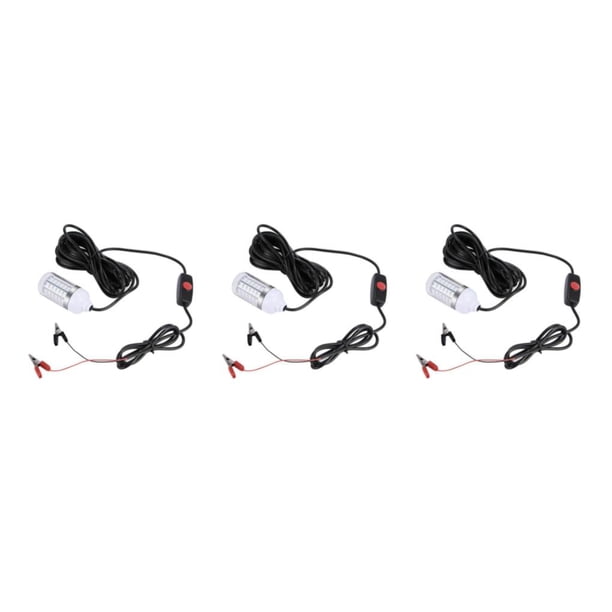 Yuarrent IP68 Waterproof 12V Led Underwater Fishing Squid Attract Lamps Light Prawns Type1 NO1